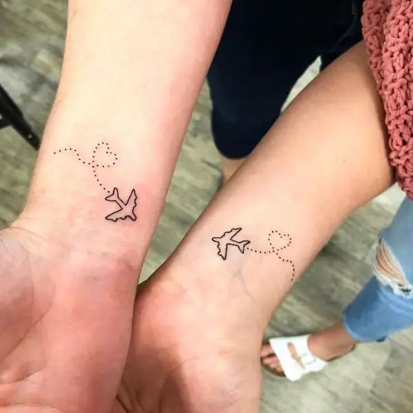 Tatuajes para parejas viajeras